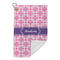 Linked Squares Microfiber Golf Towels Small - FRONT FOLDED