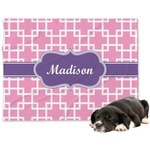 Linked Squares Dog Blanket - Regular (Personalized)