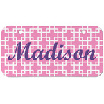 Linked Squares Mini/Bicycle License Plate (2 Holes) (Personalized)