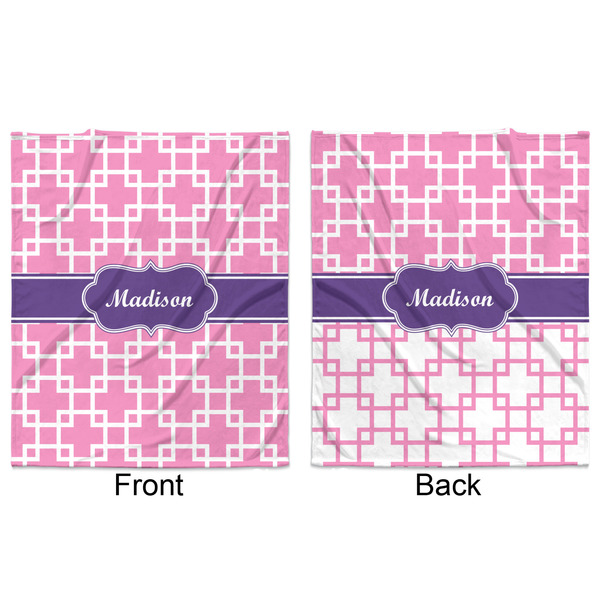 Linked Squares Minky Blanket - 50"x60" - Double Sided - Front & Back