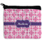 Linked Squares Neoprene Coin Purse - Front