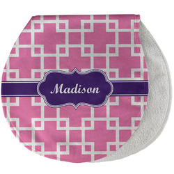 Linked Squares Burp Pad - Velour w/ Name or Text