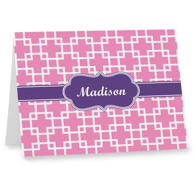 Linked Squares Note cards (Personalized)