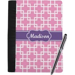 Linked Squares Notebook Padfolio - Large w/ Name or Text