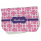Linked Squares Burp Cloth - Fleece w/ Name or Text