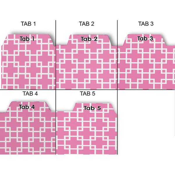 Linked Squares Page Dividers - Set of 5 - Approval