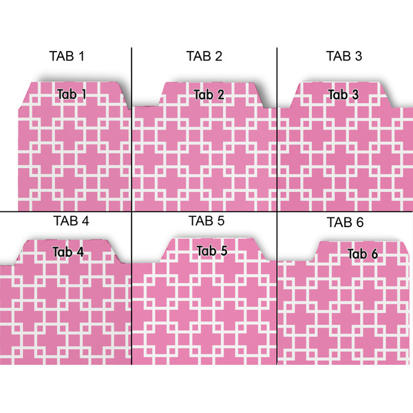 Linked Squares Page Dividers - Set of 6 - Approval
