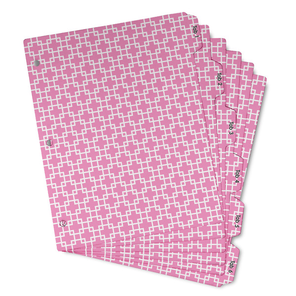 Custom Linked Squares Binder Tab Divider - Set of 6 (Personalized)