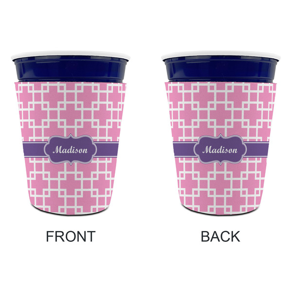 Linked Squares Party Cup Sleeves - without bottom - Approval