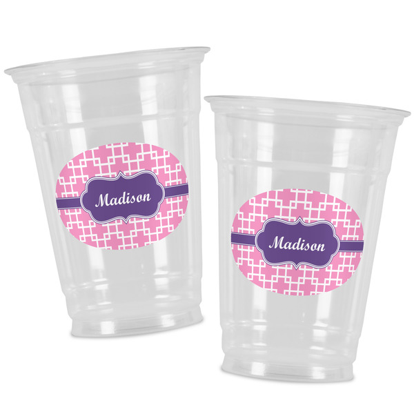 Linked Squares Party Cups - 16oz - Alt View