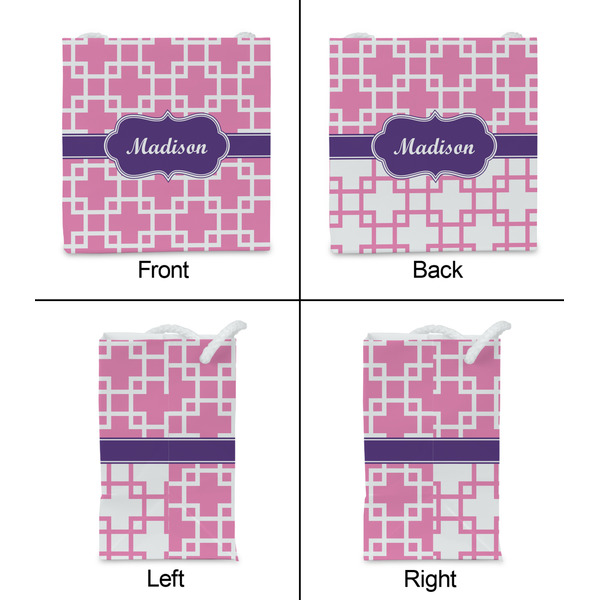 Linked Squares Party Favor Gift Bag - Gloss - Approval