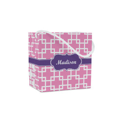 Linked Squares Party Favor Gift Bags - Matte (Personalized)