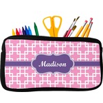 Linked Squares Neoprene Pencil Case (Personalized)