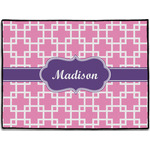 Linked Squares Door Mat - 24"x18" (Personalized)