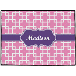 Linked Squares Door Mat - 24"x18" (Personalized)