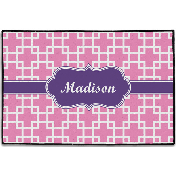 Linked Squares Personalized Door Mat - 36x24 (APPROVAL)