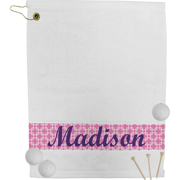 Custom Linked Squares Golf Bag Towel (Personalized)