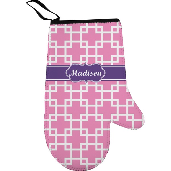 Custom Linked Squares Oven Mitt (Personalized)