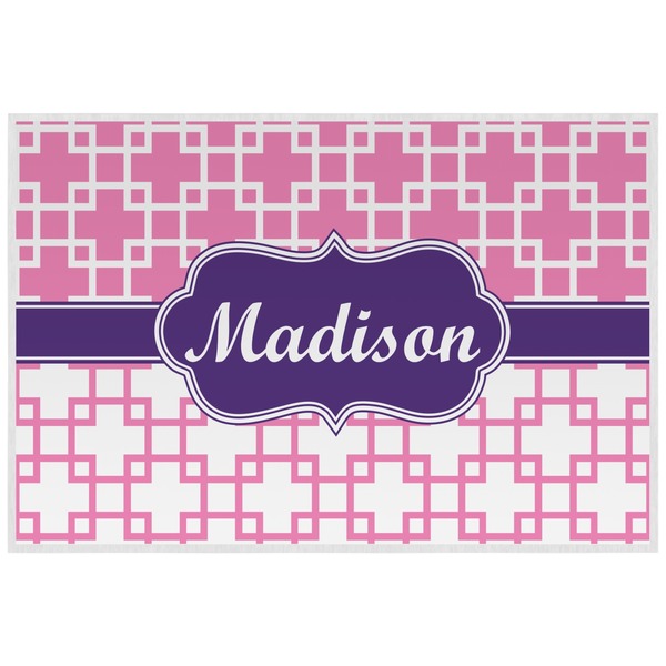 Linked Squares Personalized Placemat (Back)