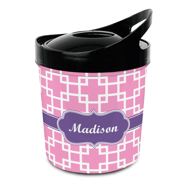 Custom Linked Squares Plastic Ice Bucket (Personalized)