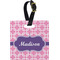 Linked Squares Personalized Square Luggage Tag