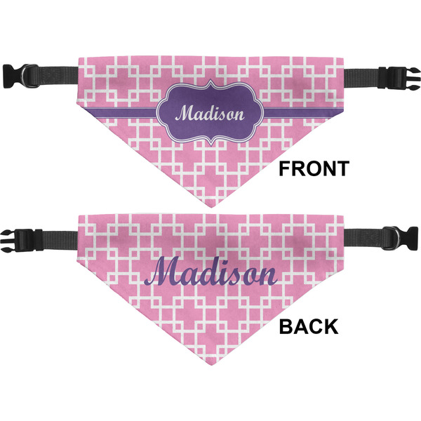 Linked Squares Pet Bandana Approval