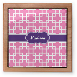 Linked Squares Pet Urn w/ Name or Text