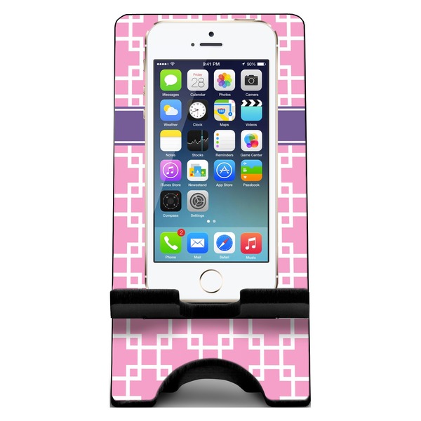 Linked Squares Phone Stand w/ Phone