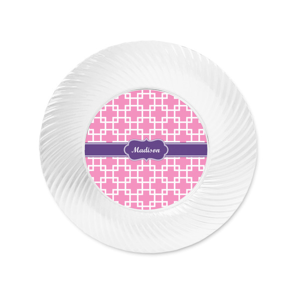 Linked Squares Plastic Party Appetizer & Dessert Plates - Approval