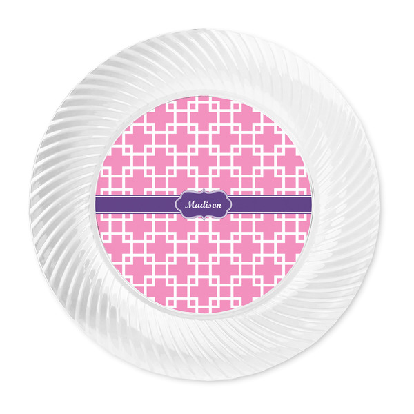 Linked Squares Plastic Party Dinner Plates - Approval
