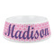 Linked Squares Plastic Dog Bowl (Personalized)