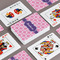 Linked Squares Playing Cards - Front & Back View
