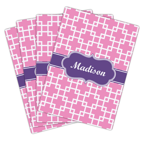 Linked Squares Playing Cards - Hand Back View