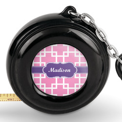 Linked Squares Pocket Tape Measure - 6 Ft w/ Carabiner Clip (Personalized)