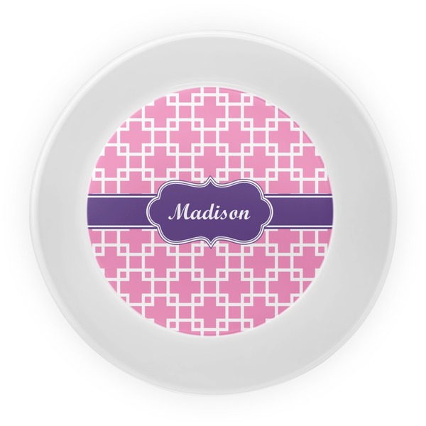 Linked Squares Melamine Bowl - Center