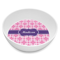 Linked Squares Melamine Bowl - 8 oz (Personalized)