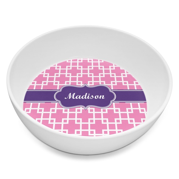 Custom Linked Squares Melamine Bowl - 8 oz (Personalized)