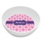 Linked Squares Melamine Bowl - 8 oz (Personalized)
