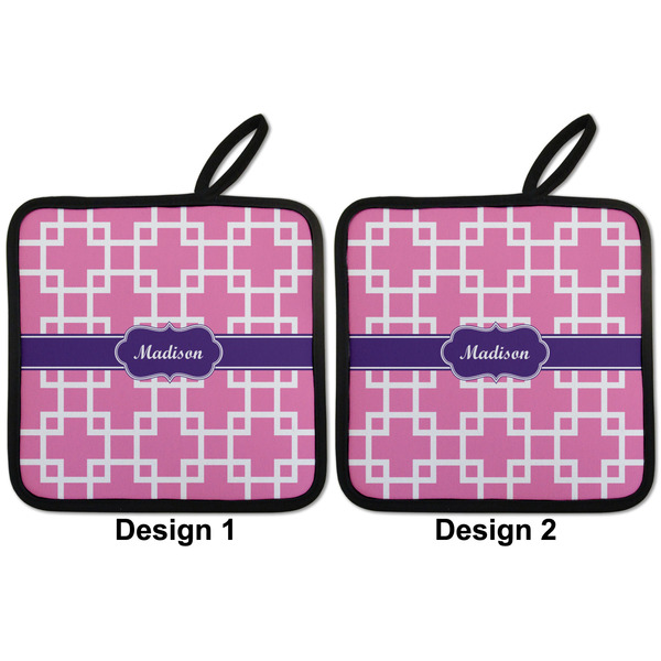 Linked Squares Pot Holders - Set of 2 APPROVAL