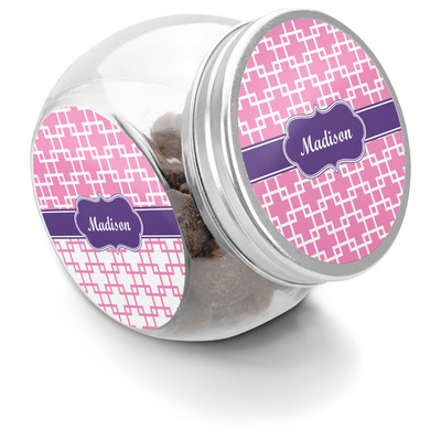 Linked Squares Puppy Treat Jar (Personalized)
