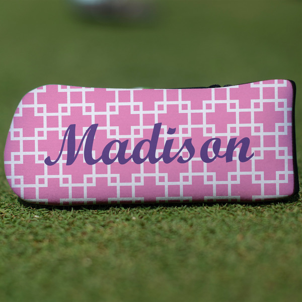 Custom Linked Squares Blade Putter Cover (Personalized)