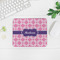 Linked Squares Rectangular Mouse Pad - LIFESTYLE 2