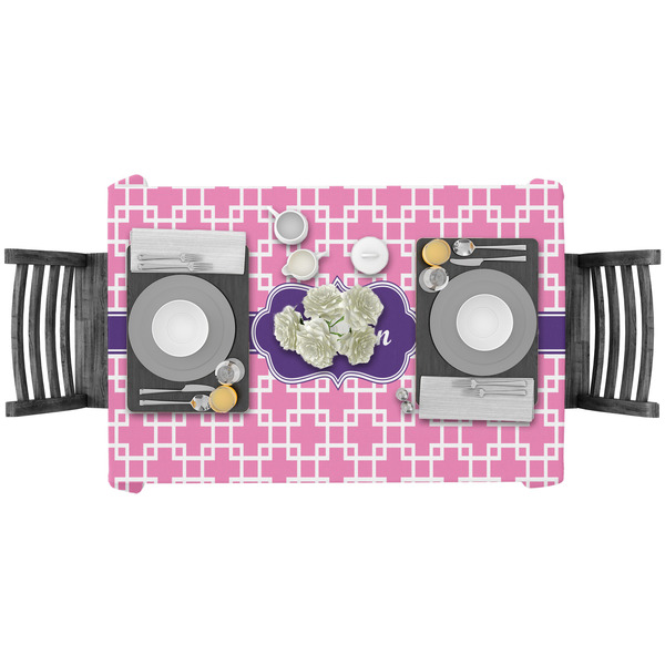 Linked Squares Rectangular Tablecloths - LIFESTYLE