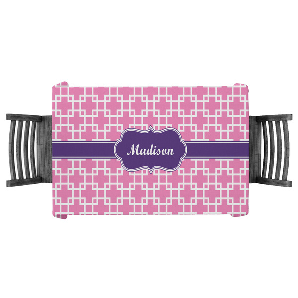 Custom Linked Squares Tablecloth - 58"x58" (Personalized)