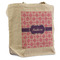 Linked Squares Reusable Cotton Grocery Bag - Front View