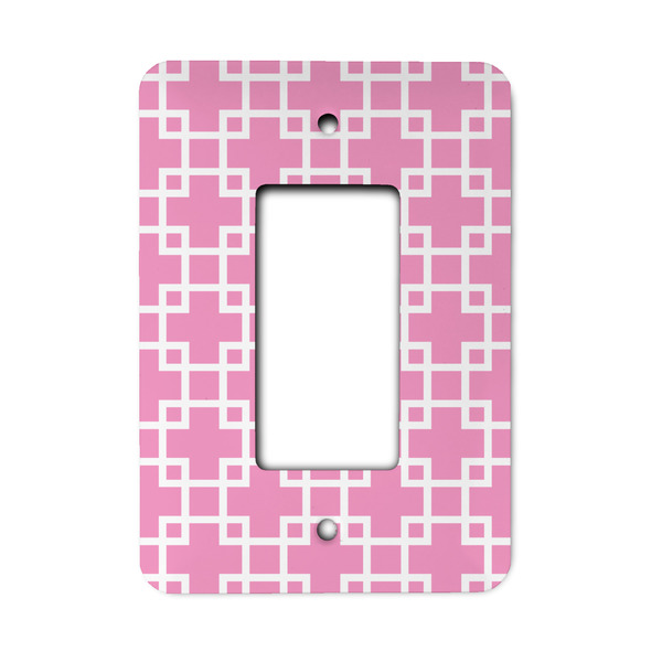Custom Linked Squares Rocker Style Light Switch Cover
