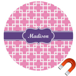 Linked Squares Car Magnet (Personalized)