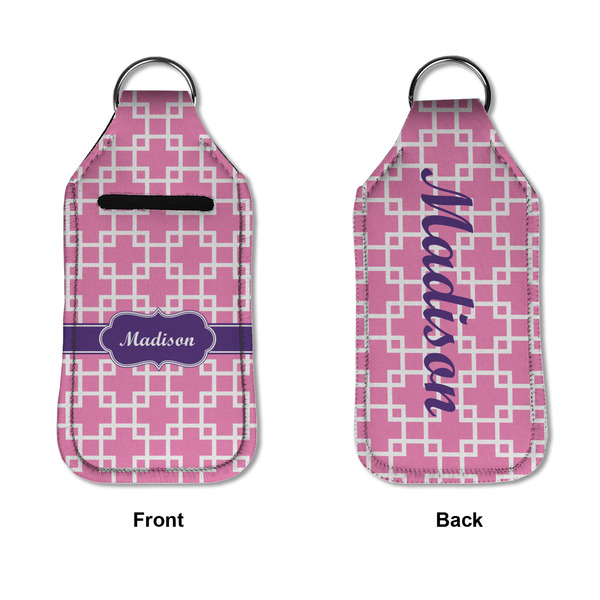 Linked Squares Sanitizer Holder Keychain - Large APPROVAL (Flat)