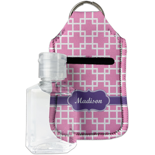 Custom Linked Squares Hand Sanitizer & Keychain Holder - Small (Personalized)
