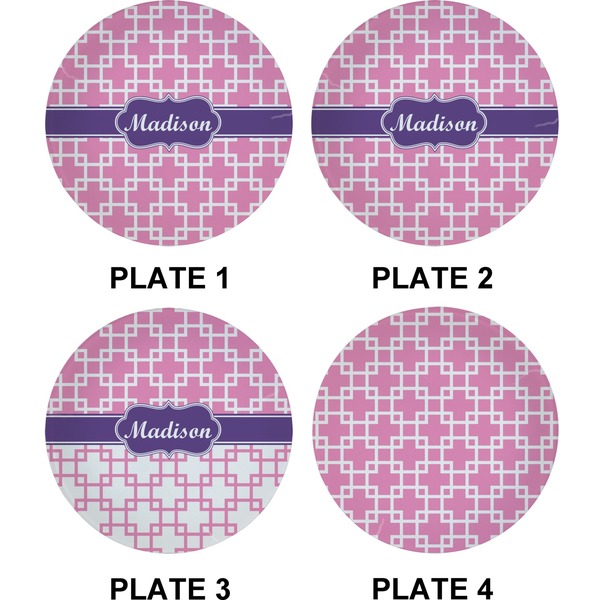 Linked Squares Set of Appetizer / Dessert Plates (Approval)